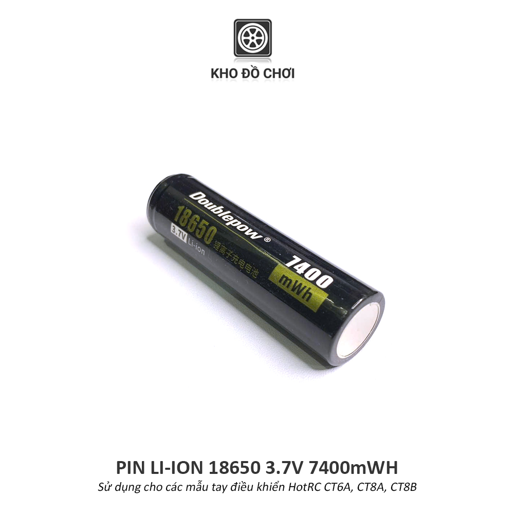 Pin Li-ion 18650 3.7V 7400mWh (Dùng cho tay điều khiển HotRC CT6A, CT8A, CT8B)