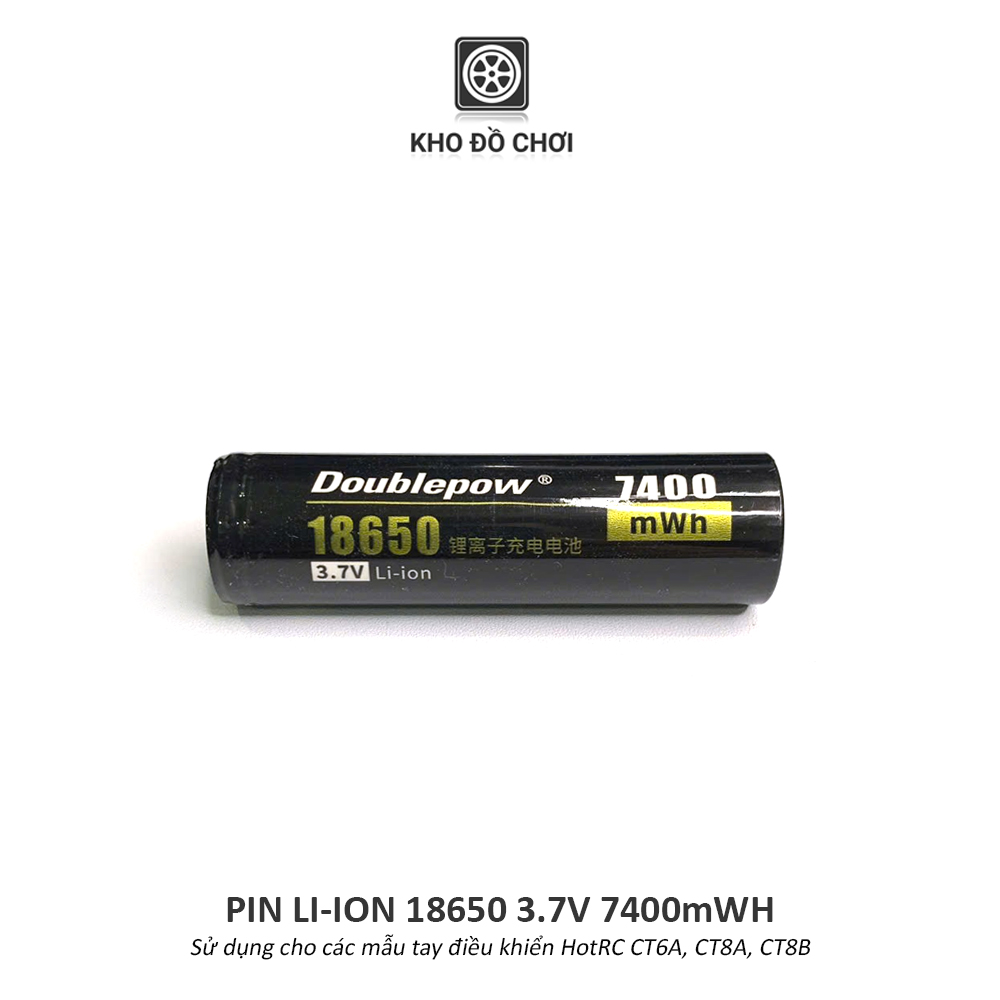 Pin Li-ion 18650 3.7V 7400mWh (Dùng cho tay điều khiển HotRC CT6A, CT8A, CT8B)