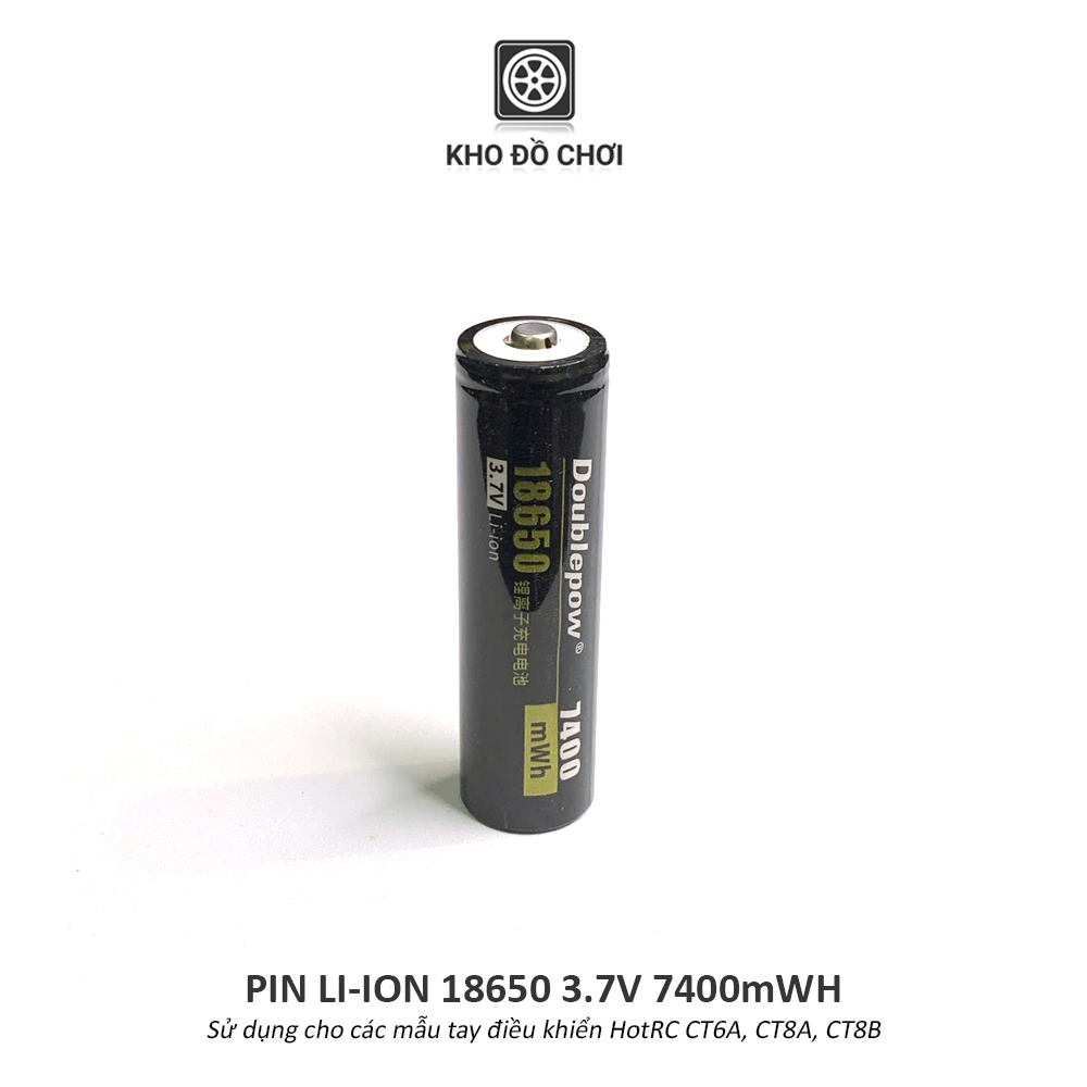 Pin Li-ion 18650 3.7V 7400mWh (Dùng cho tay điều khiển HotRC CT6A, CT8A, CT8B)