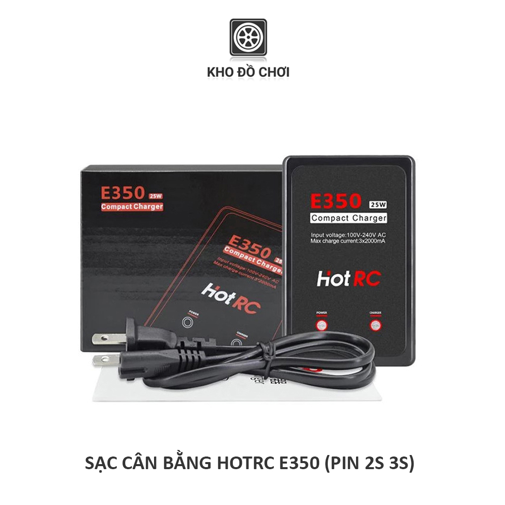 Sạc cân bằng HotRC E350 25W - sạc pin lipo 2s 3s