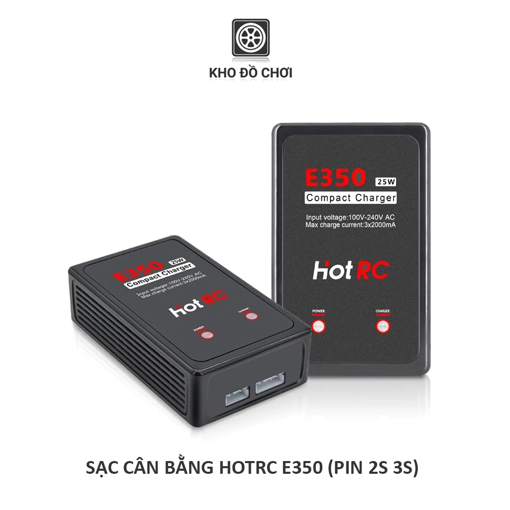 Sạc cân bằng HotRC E350 25W - sạc pin lipo 2s 3s