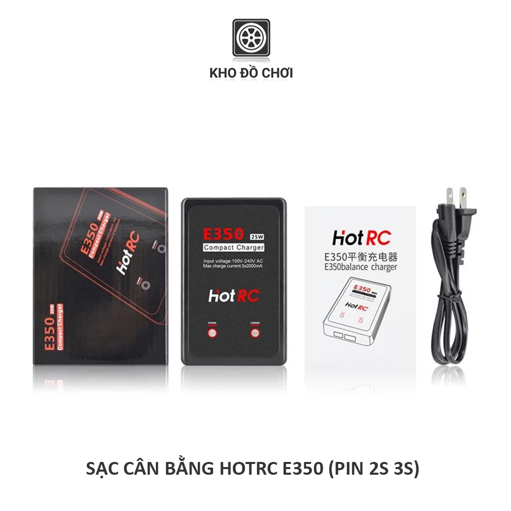 Sạc cân bằng HotRC E350 25W - sạc pin lipo 2s 3s