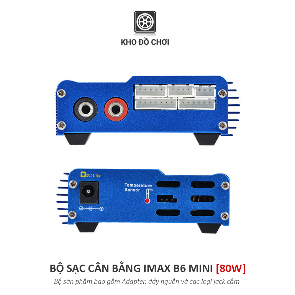 Bộ sạc cân bằng iMax B6 Mini 80W (Kèm Adapter + dây sạc)