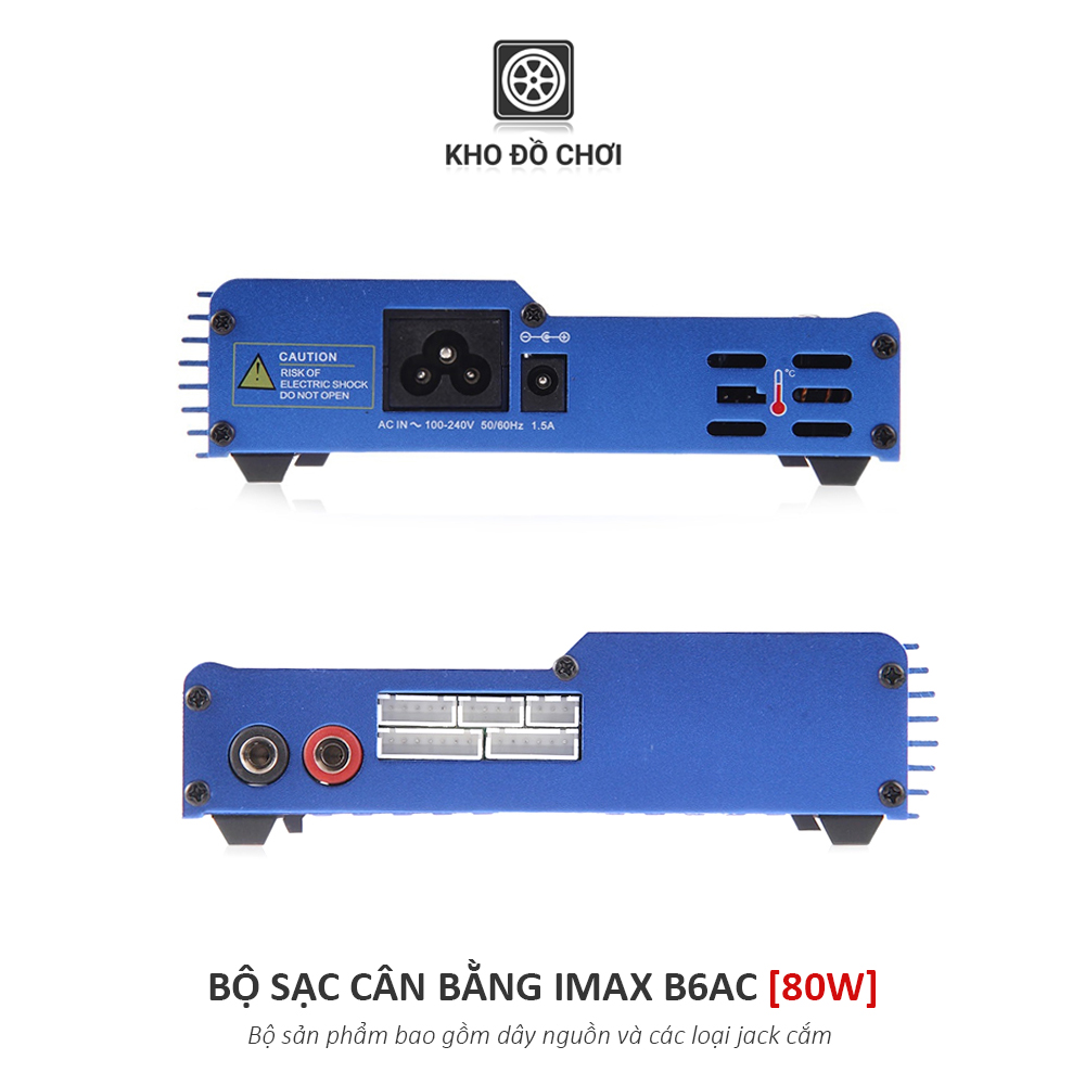 Bộ sạc cân bằng iMax B6AC 80W (Kèm nguồn + dây sạc)