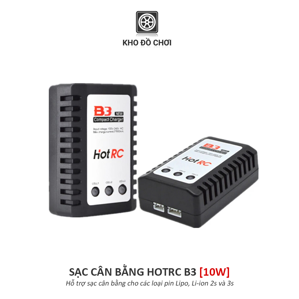 Sạc cân bằng HotRC B3 10W Pin Li-Po 2s 3s