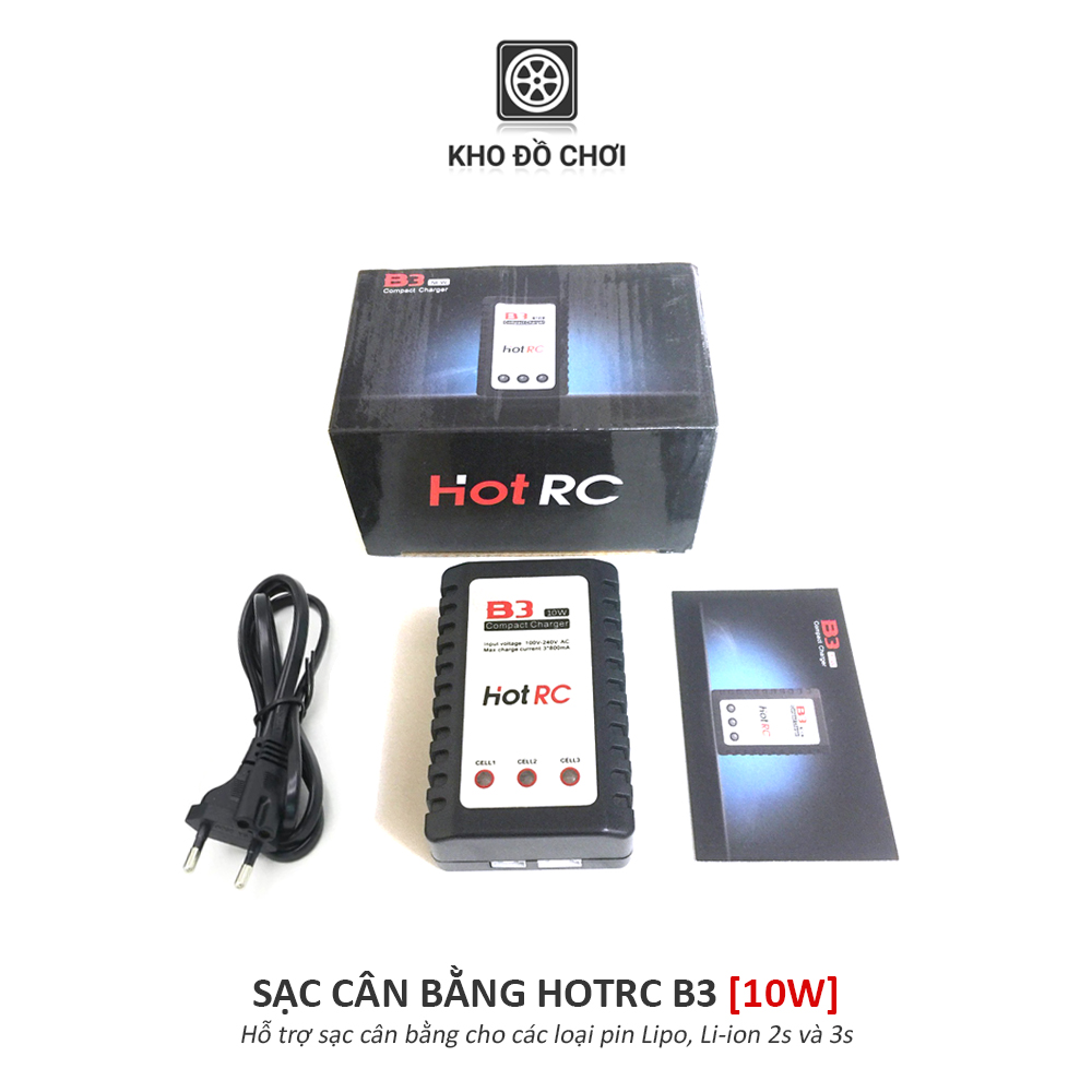 Sạc cân bằng HotRC B3 10W Pin Li-Po 2s 3s