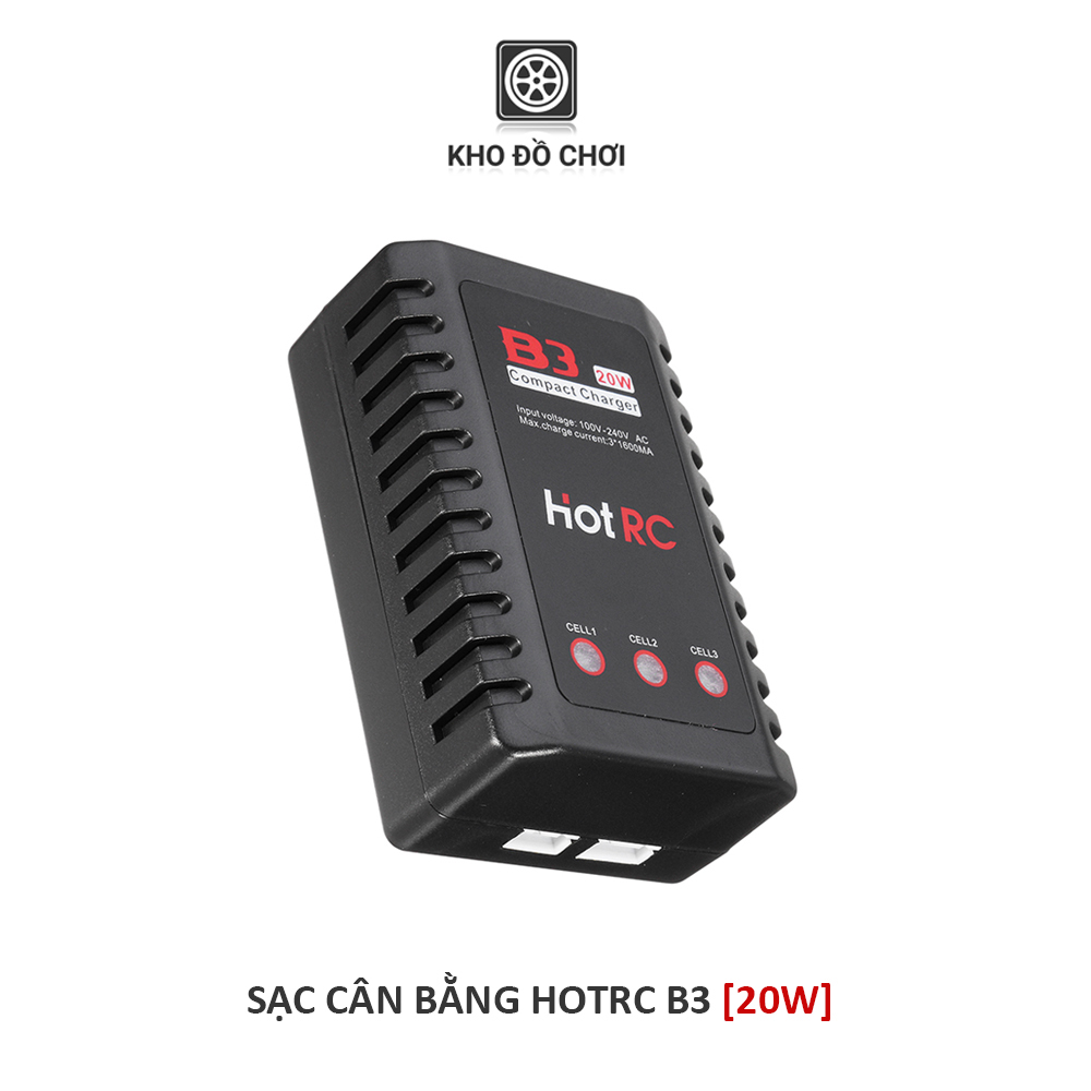 Sạc cân bằng HotRC B3 20W Pin Li-Po 2s 3s