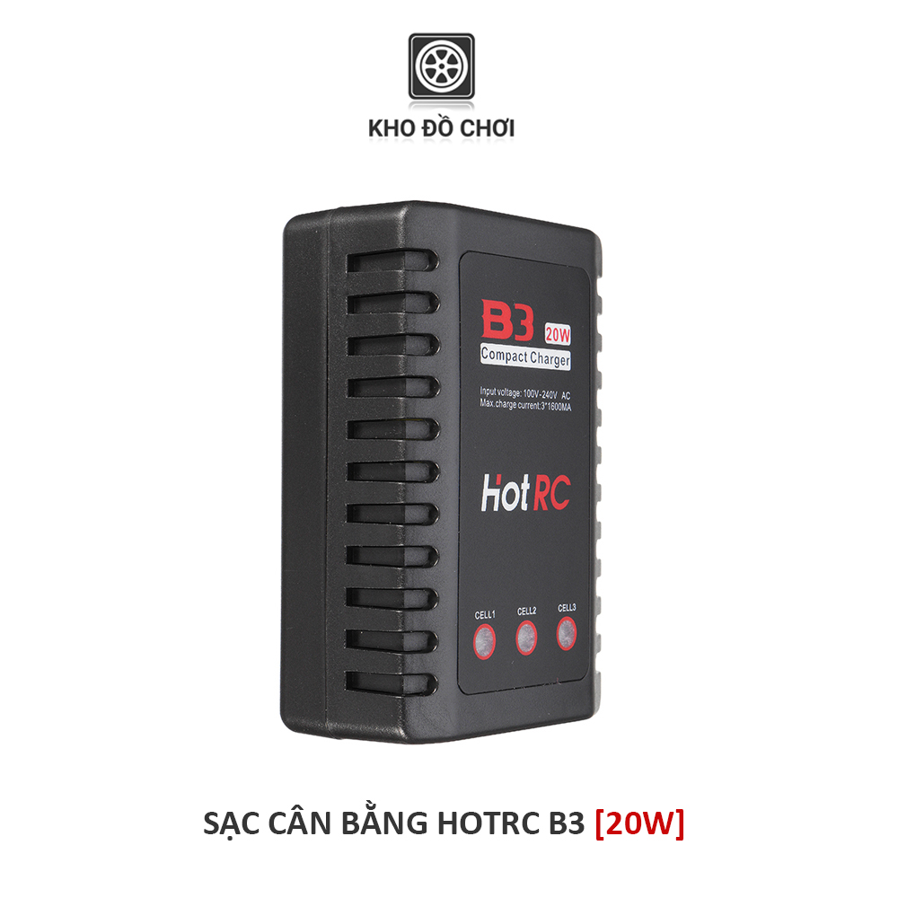 Sạc cân bằng HotRC B3 20W Pin Li-Po 2s 3s