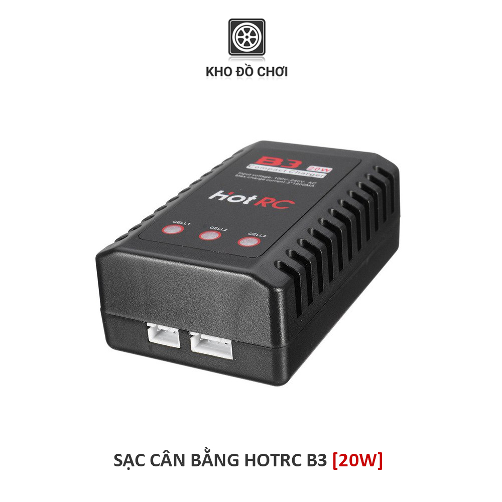 Sạc cân bằng HotRC B3 20W Pin Li-Po 2s 3s