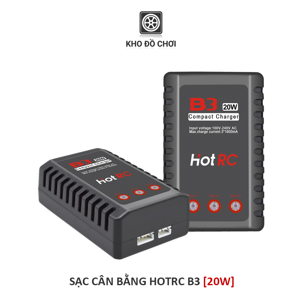 Sạc cân bằng HotRC B3 20W Pin Li-Po 2s 3s