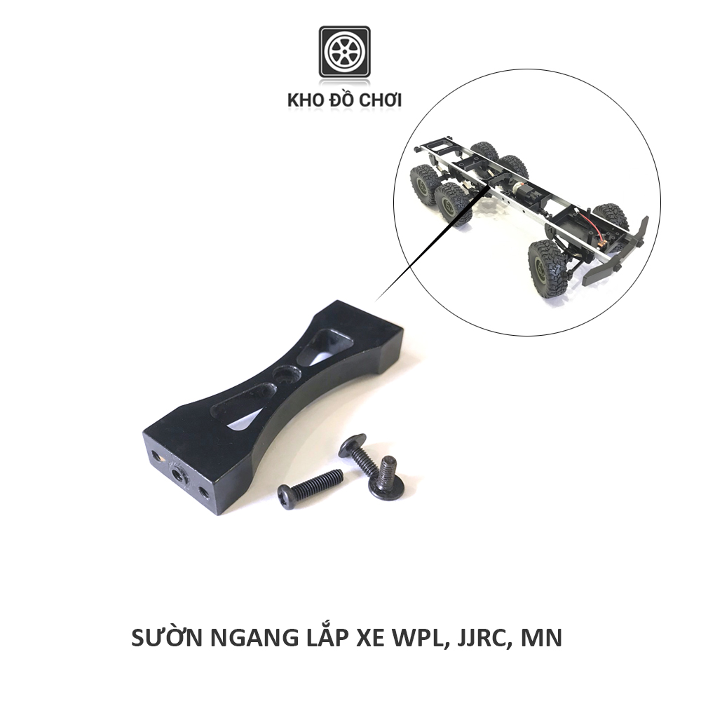 Sườn ngang kim loại lắp cho xe WPL, JJRC, MNtỉ lệ 1:16, 1:12