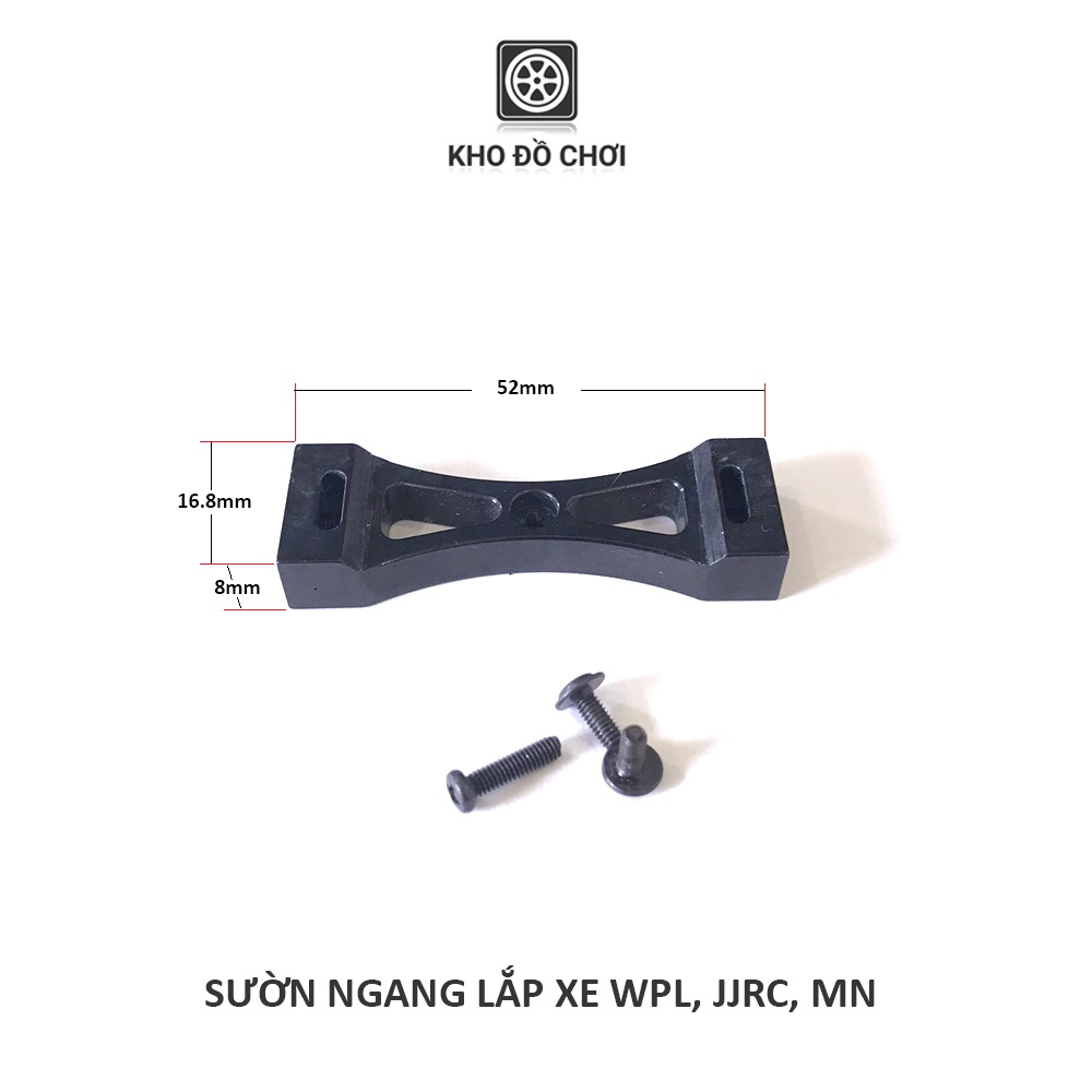 Sườn ngang kim loại lắp cho xe WPL, JJRC, MNtỉ lệ 1:16, 1:12