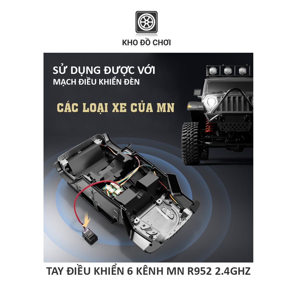 Tay điều khiển 6 kênh MN R952 2.4Ghz