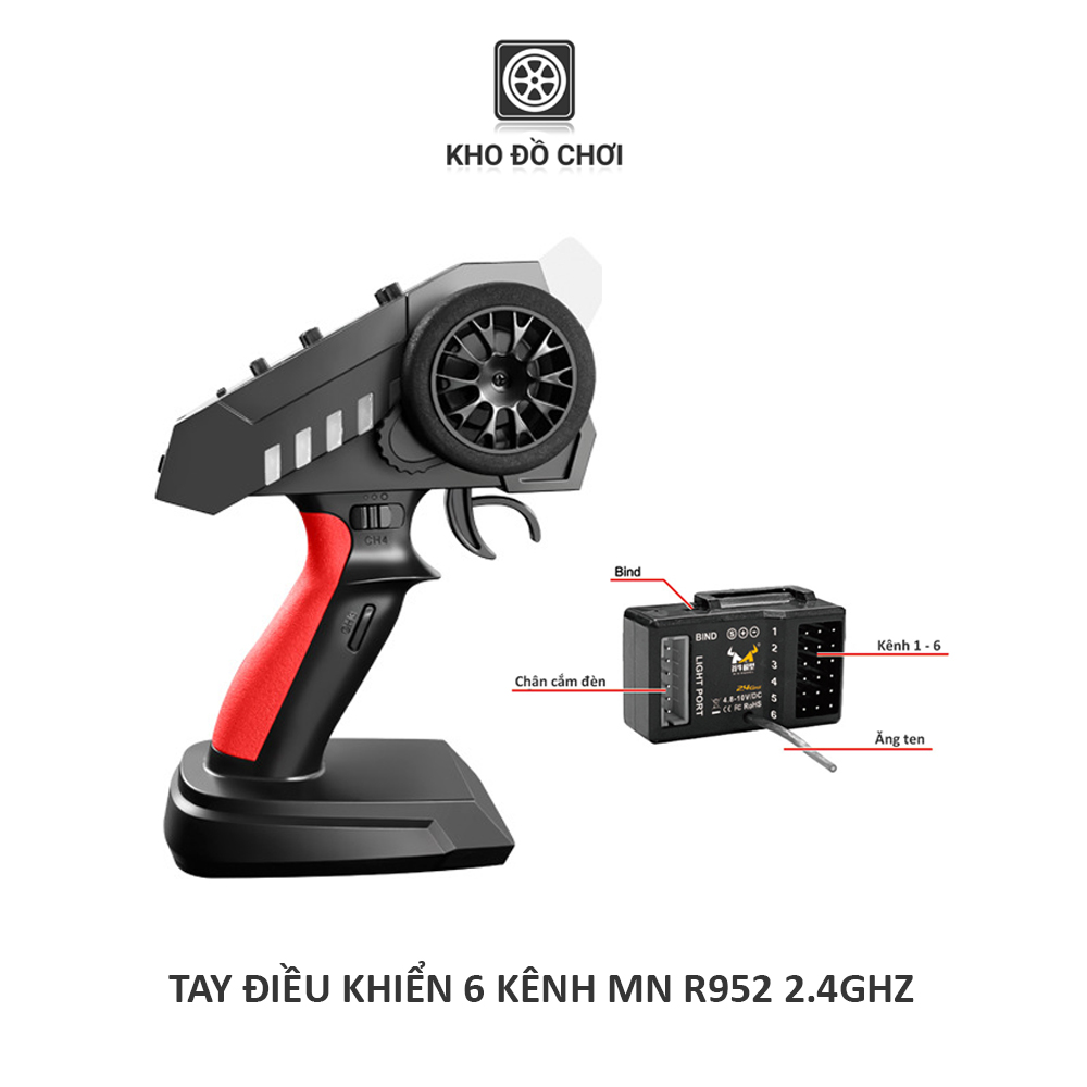 Tay điều khiển 6 kênh MN R952 2.4Ghz