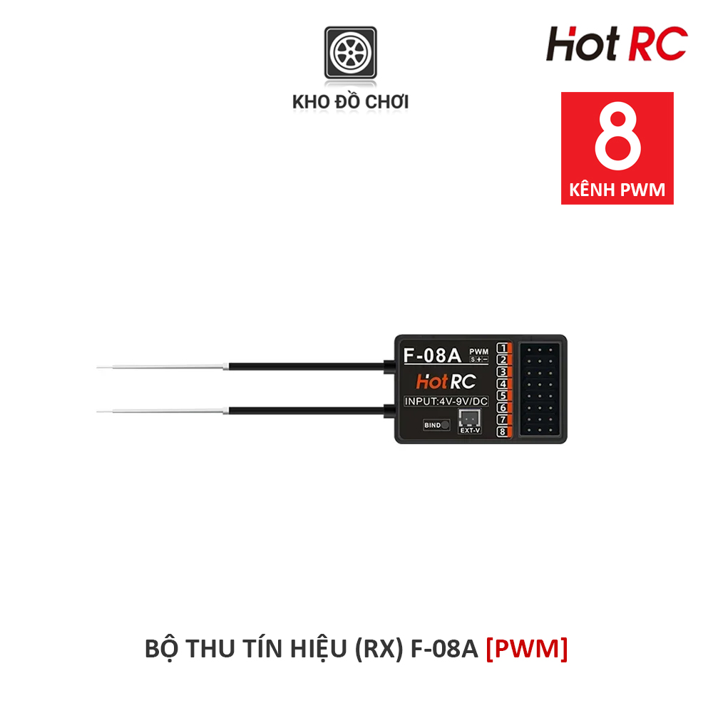 Tay điều khiển HotRC CT8A 2.4Ghz (8 Kênh)