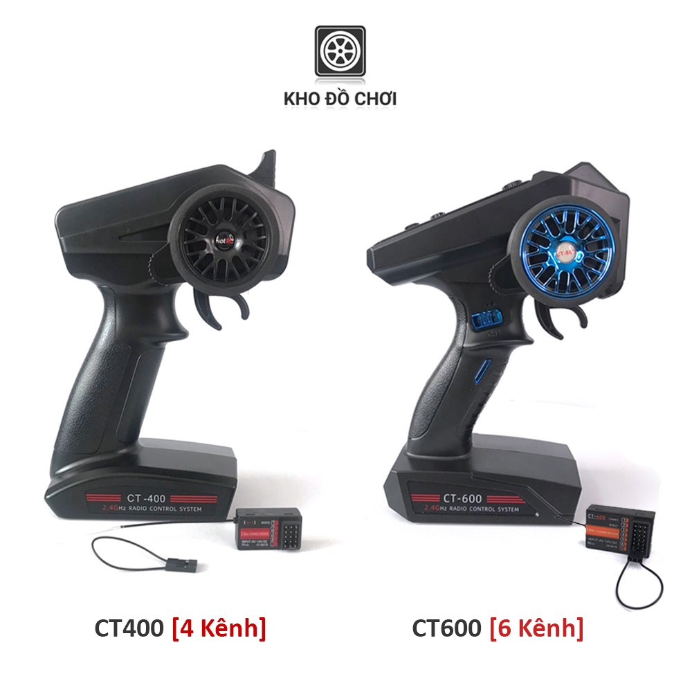 Tay điều khiển HotRC CT400, CT600 2.4Ghz | 4-6 Kênh