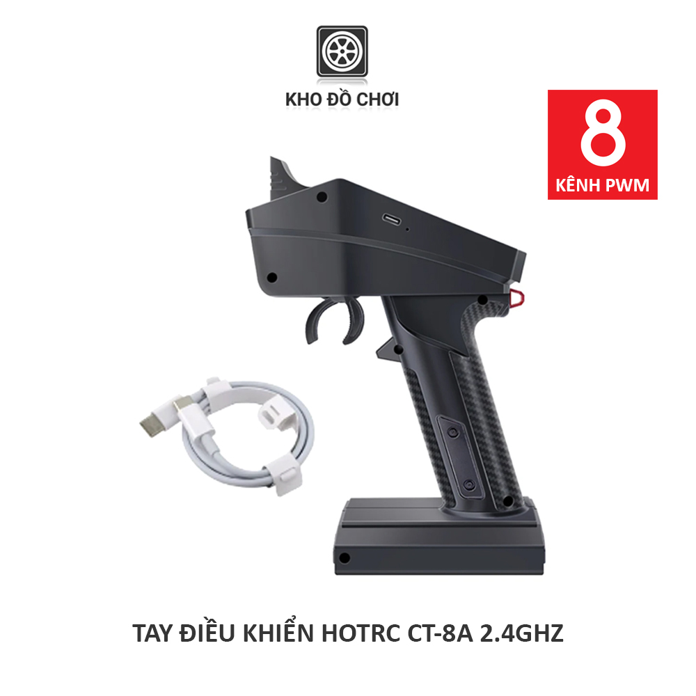Tay điều khiển HotRC CT8A 2.4Ghz (8 Kênh)