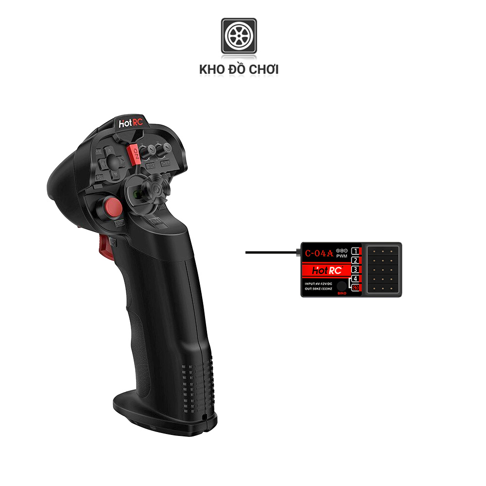 Tay điều khiển HotRC DS4A - 2.4Ghz 4 kênh