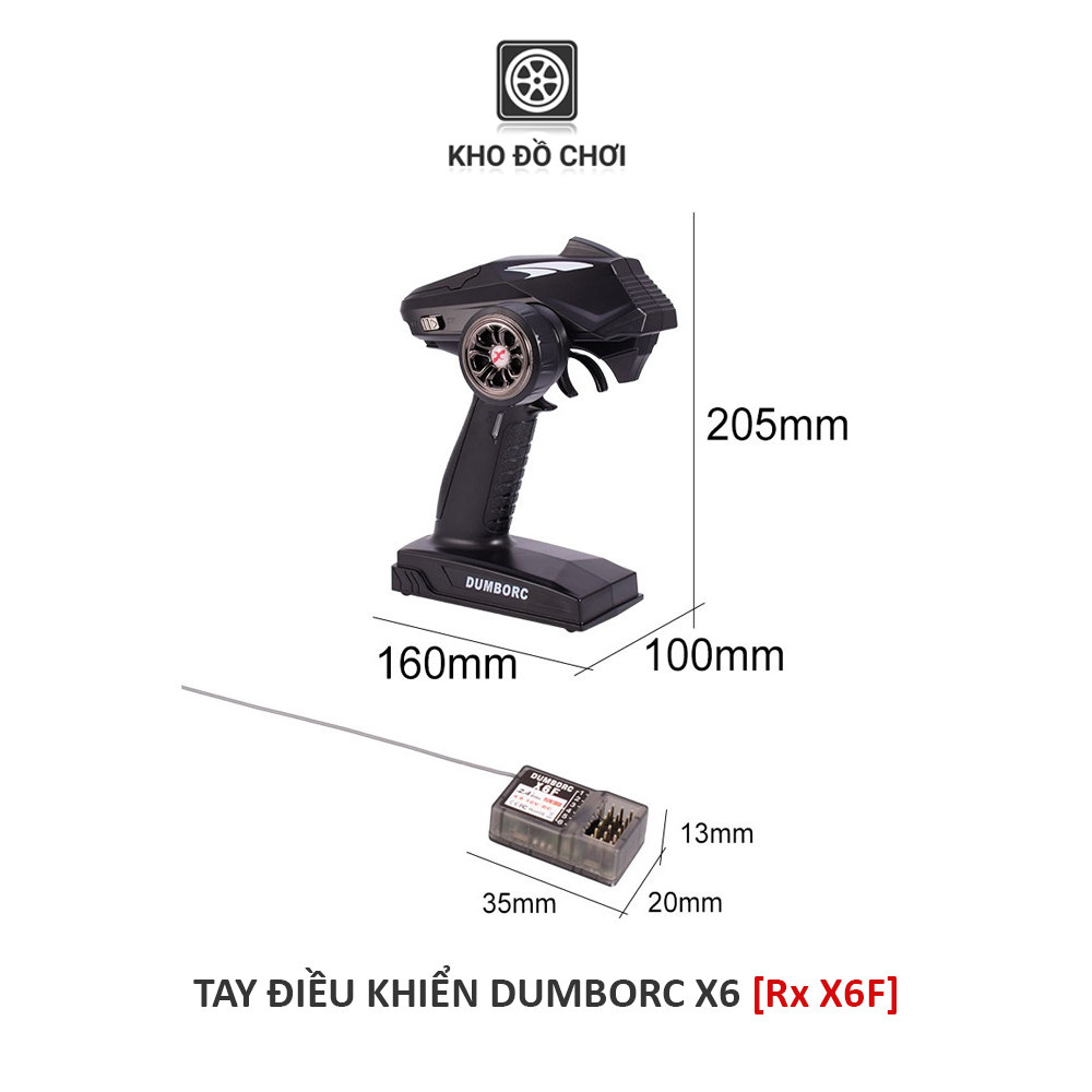 Tay điều khiển DumboRC X6 2.4Ghz 6 Chanel (6 kênh)