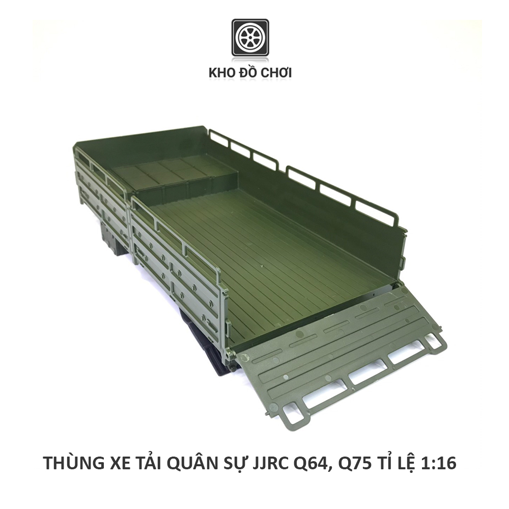 Thùng xe tải quân sự JJRC Q64, Q75 6x6 tỉ lệ 1:16