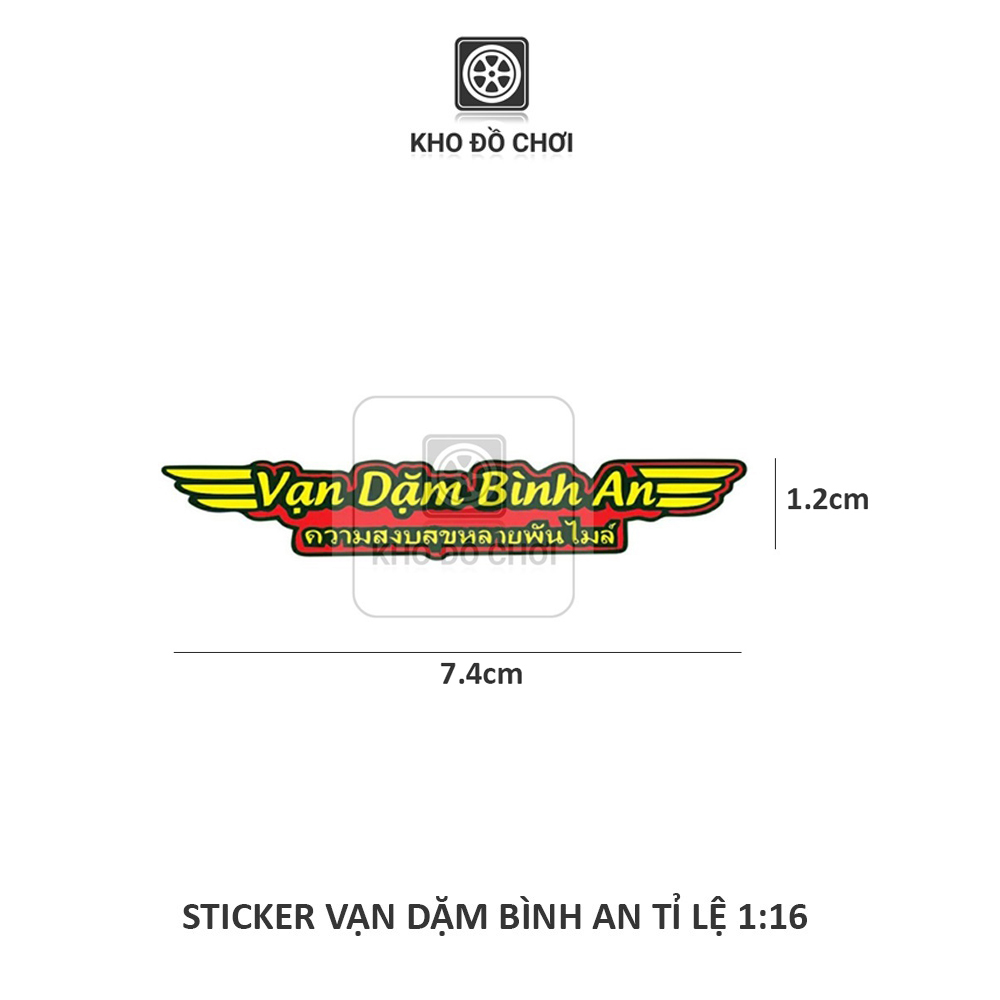 Tem sticker dán xe mô hình điều khiển tỉ lệ 1:16, 1:14, 1:12, 1:10