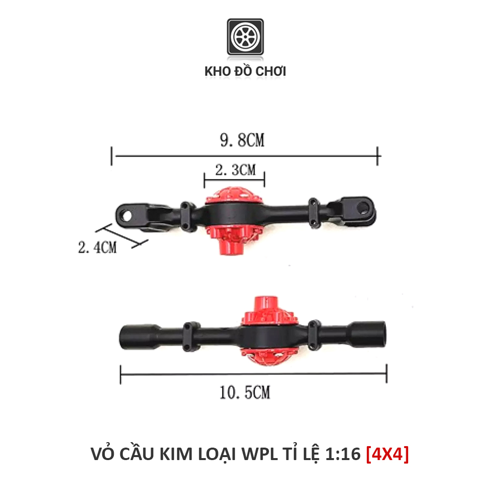 Vỏ cầu kim loại WPL lắp xe tỉ lệ 1:16
