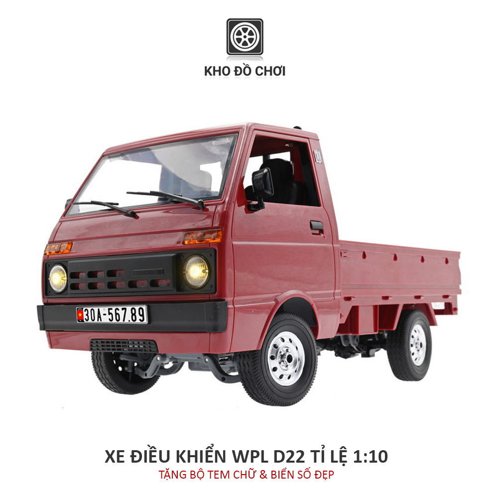 Ô tô điều khiển WPL D22 RC Van Tianjin Dafa 4x2 1:10 - RTR [TẶNG BIỂN + TEM CHỮ]