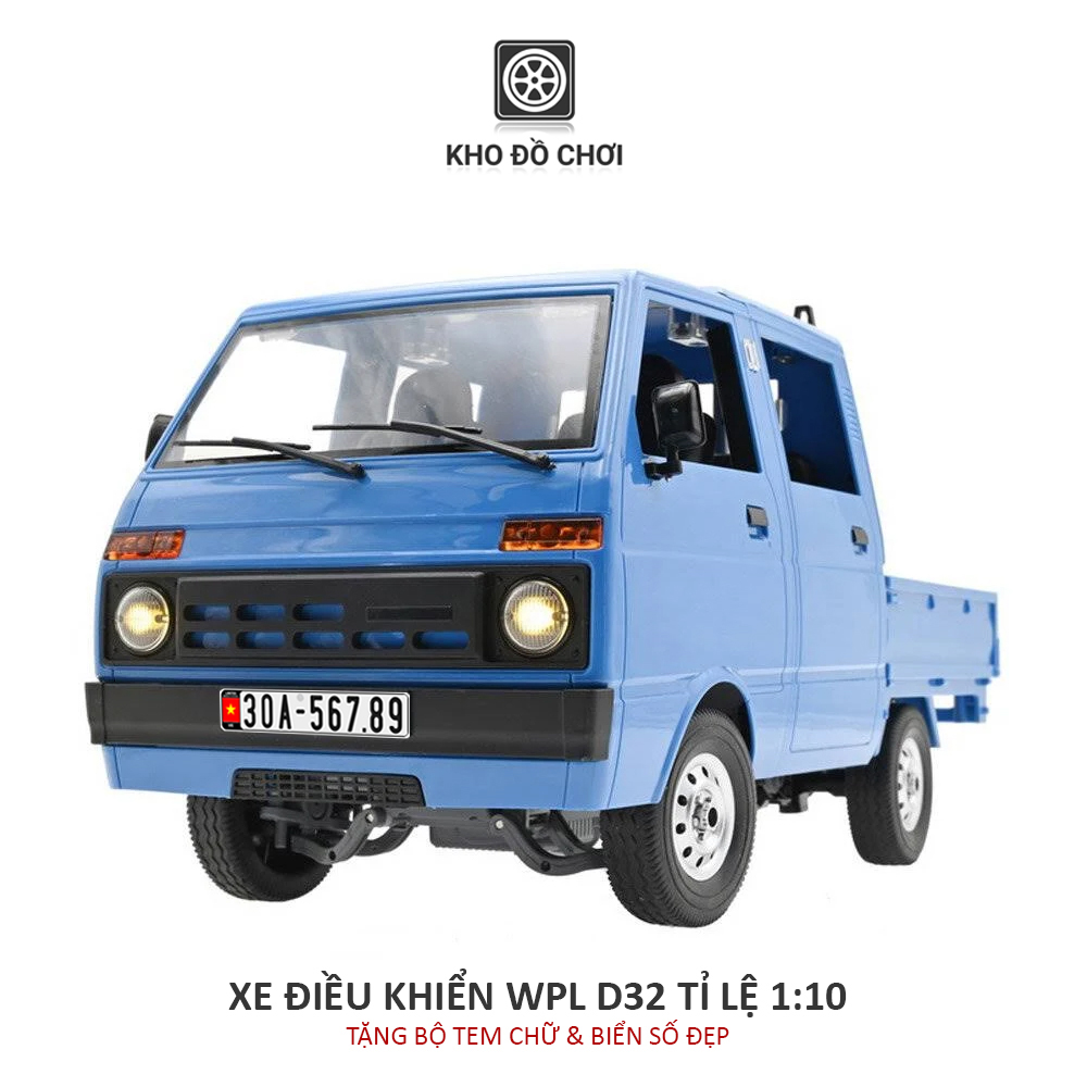 Ô tô điều khiển WPL D32 RC Van Tianjin Dafa 4x2 1:10 - RTR [TẶNG BIỂN + TEM CHỮ]