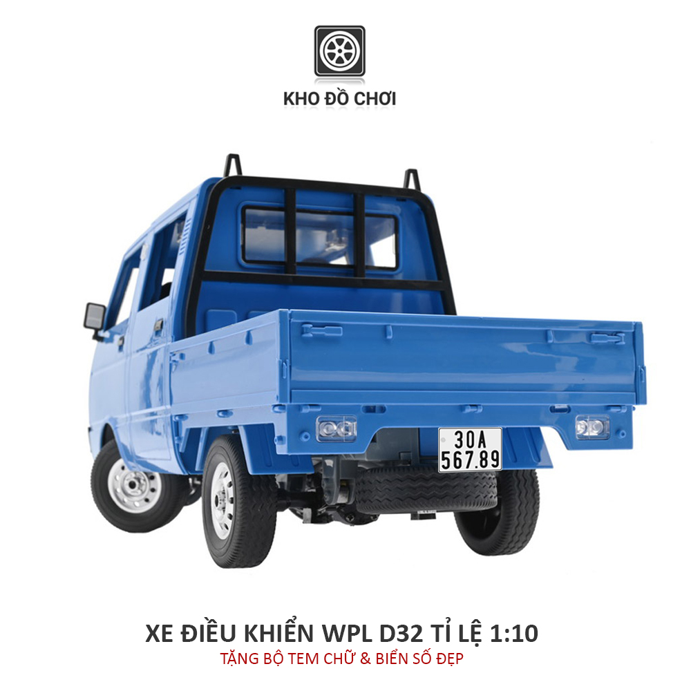 Ô tô điều khiển WPL D32 RC Van Tianjin Dafa 4x2 1:10 - RTR [TẶNG BIỂN + TEM CHỮ]