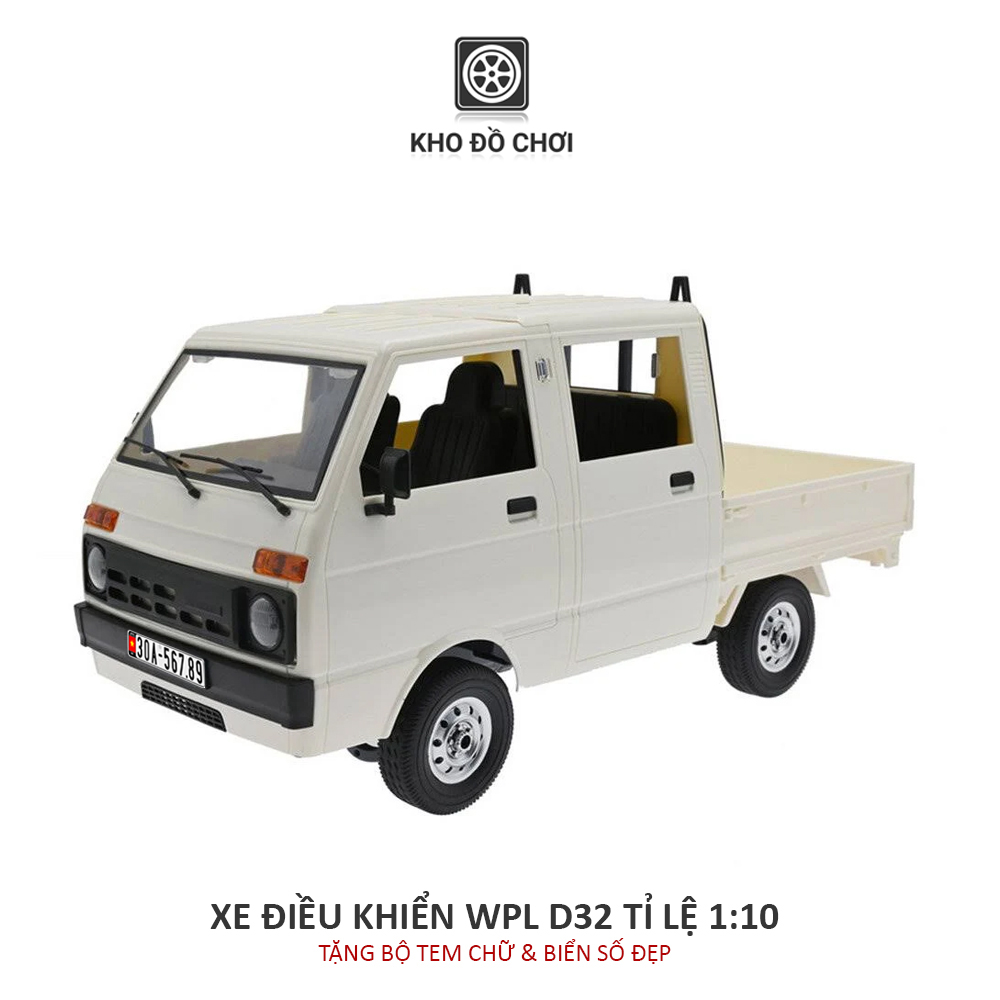 Ô tô điều khiển WPL D32 RC Van Tianjin Dafa 4x2 1:10 - RTR [TẶNG BIỂN + TEM CHỮ]
