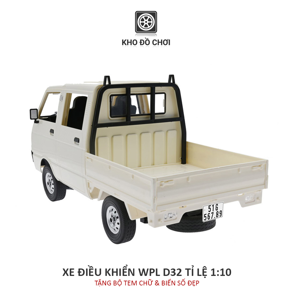 Ô tô điều khiển WPL D32 RC Van Tianjin Dafa 4x2 1:10 - RTR [TẶNG BIỂN + TEM CHỮ]