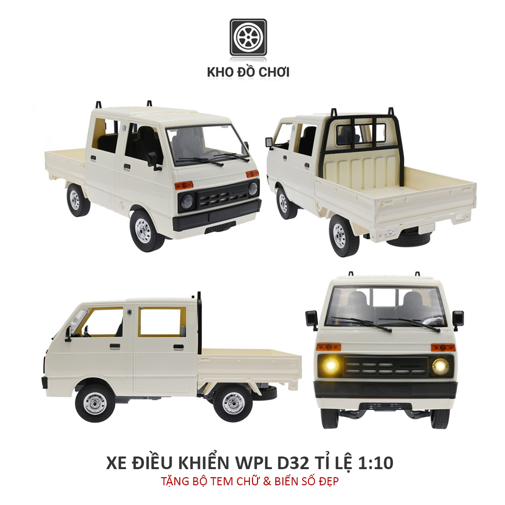 Ô tô điều khiển WPL D32 RC Van Tianjin Dafa 4x2 1:10 - RTR [TẶNG BIỂN + TEM CHỮ]