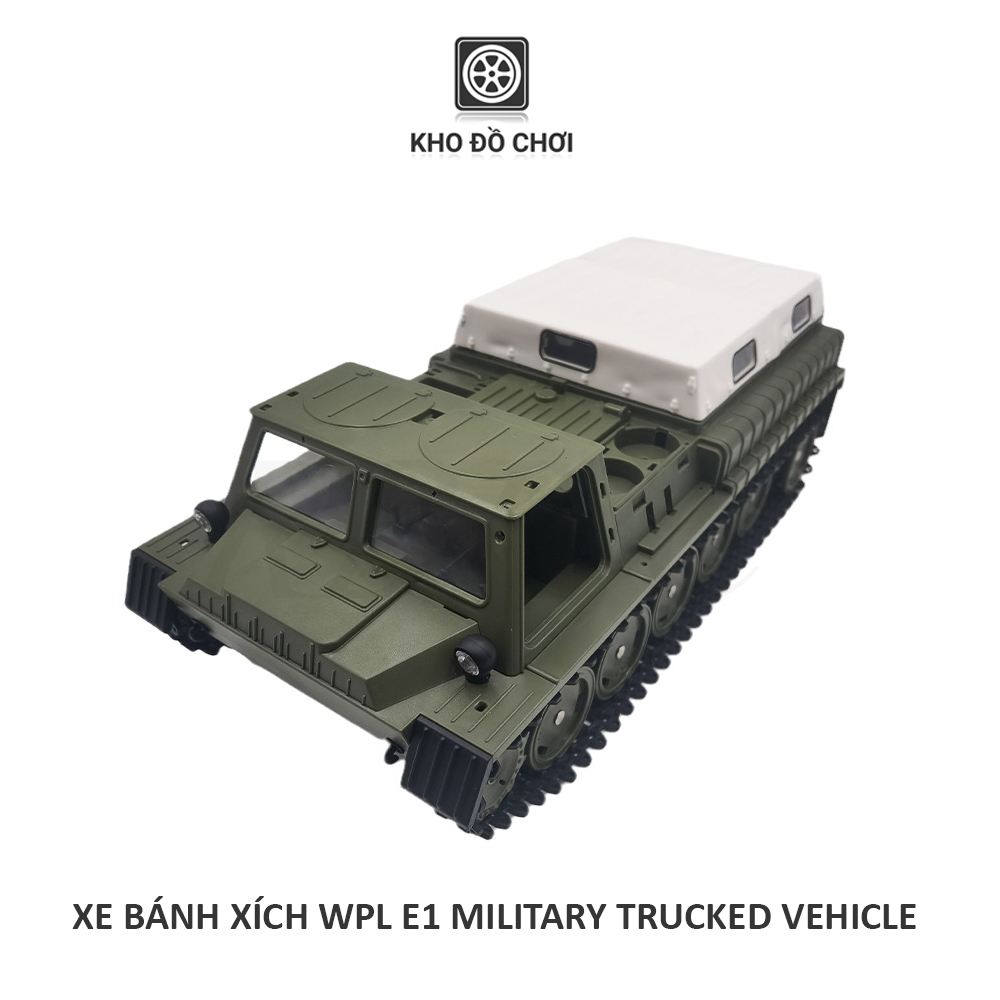 Xe bánh xích điều khiển WPL E1 Military Tracked Vehicle 1:16 - RTR [TẶNG BIỂN SỐ]