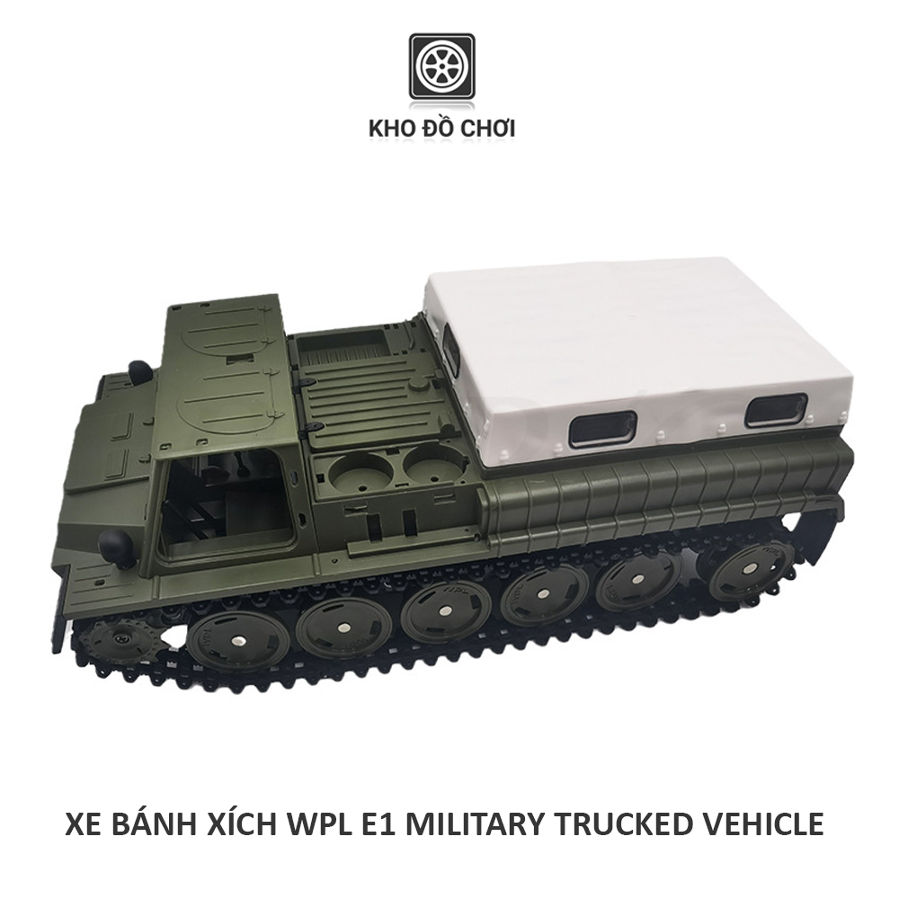 Xe bánh xích điều khiển WPL E1 Military Tracked Vehicle 1:16 - RTR [TẶNG BIỂN SỐ]