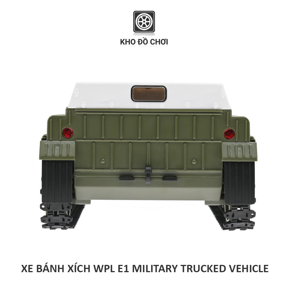 Xe bánh xích điều khiển WPL E1 Military Tracked Vehicle 1:16 - RTR [TẶNG BIỂN SỐ]