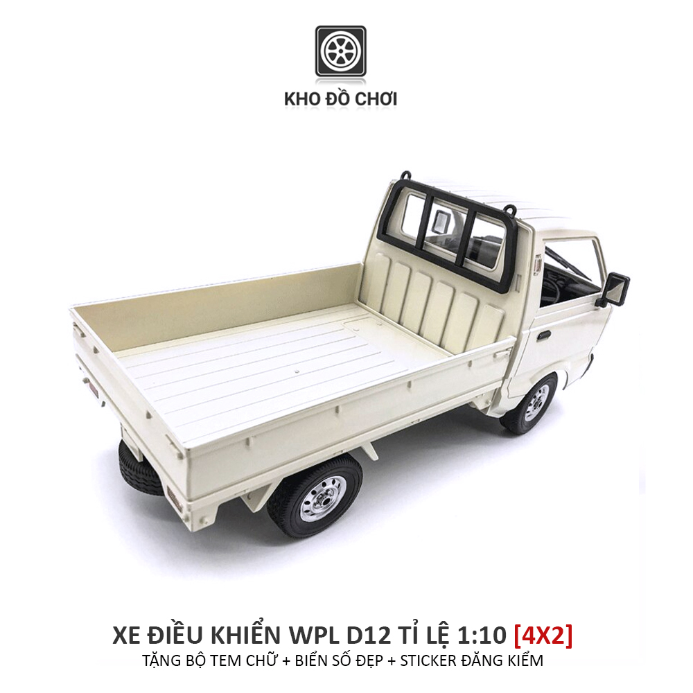 Ô tô điều khiển WPL D12 Kei Truck 4x2 1:10 - RTR [TẶNG BIỂN + TEM CHỮ]