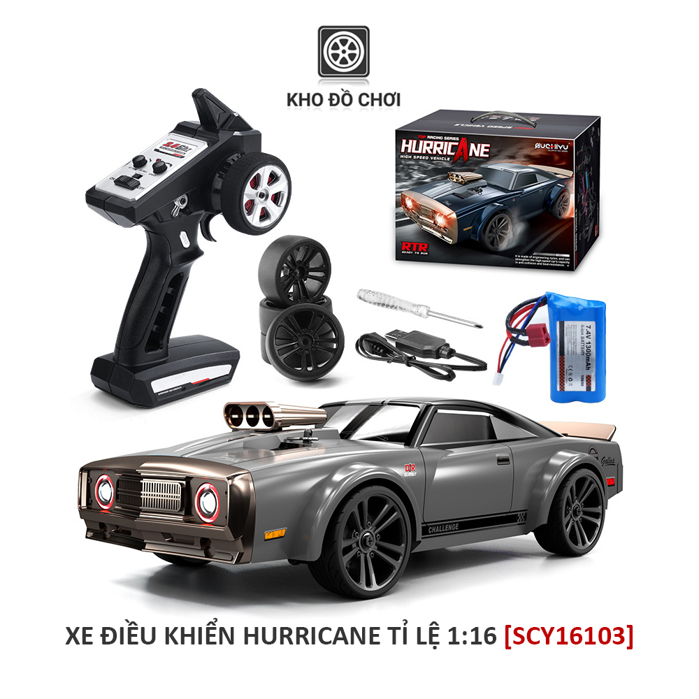 Ô tô điều khiển SCY16303 - Racing Car HURRICANE tỉ lệ 1:16 - RTR [TẶNG BIỂN SỐ]