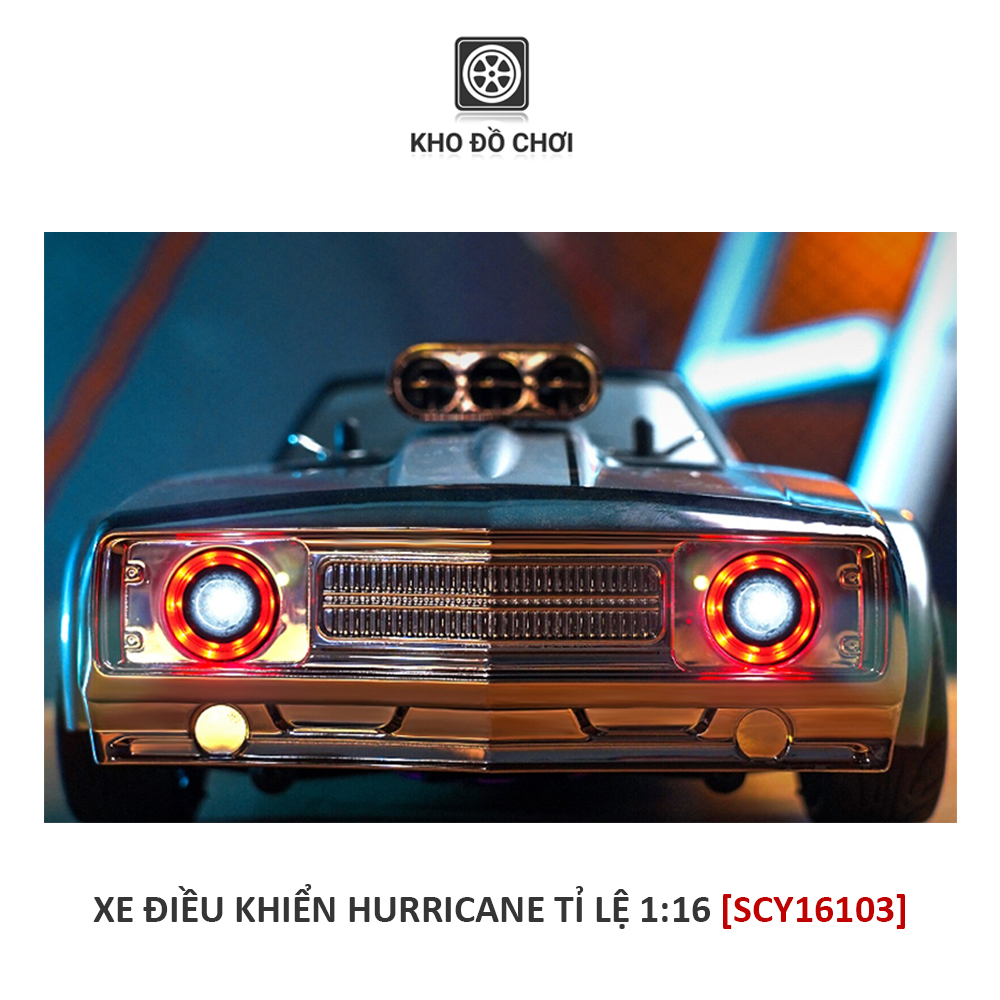Ô tô điều khiển SCY16303 - Racing Car HURRICANE tỉ lệ 1:16 - RTR [TẶNG BIỂN SỐ]