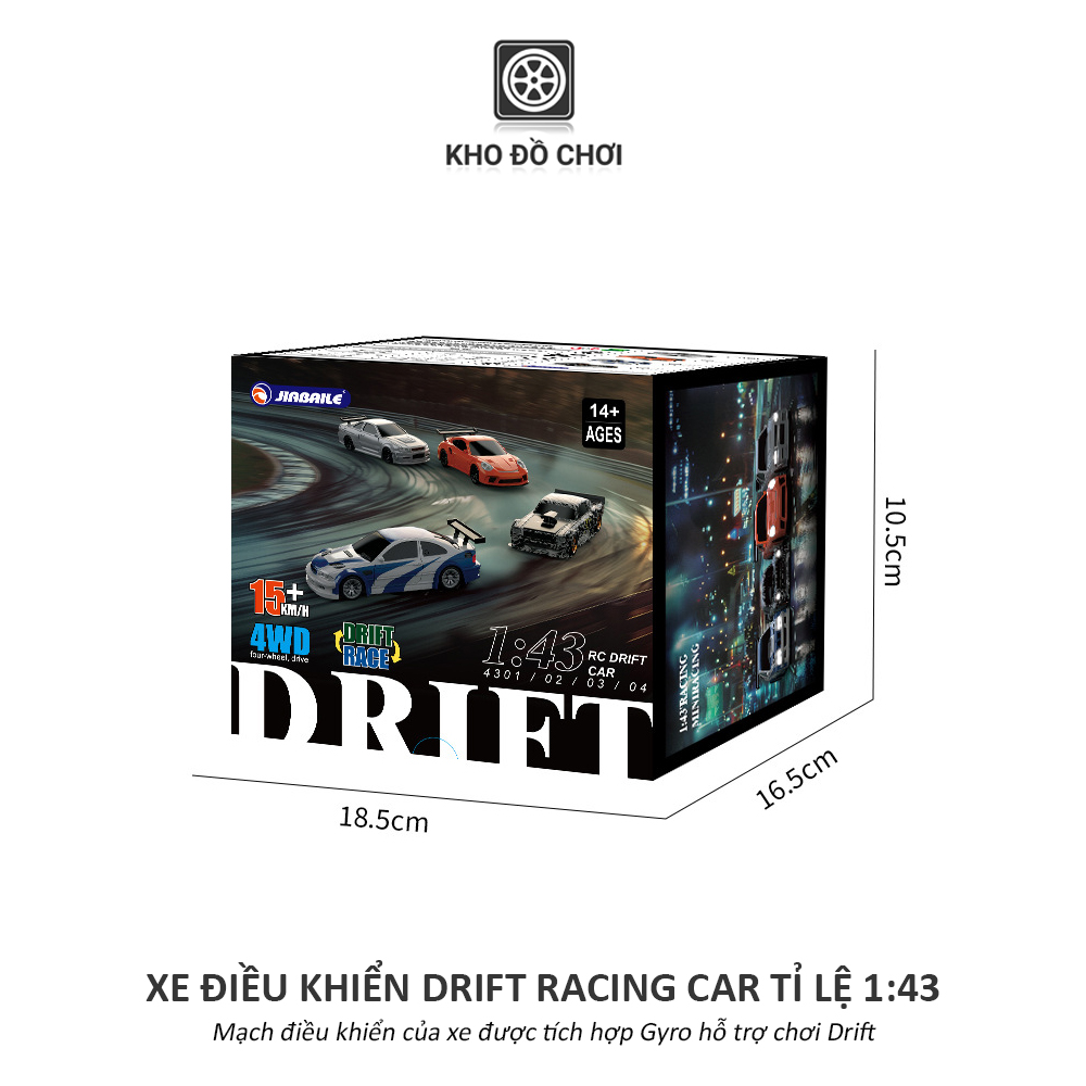 Xe điều khiển Mini Drift - Racing Car tỉ lệ 1:43