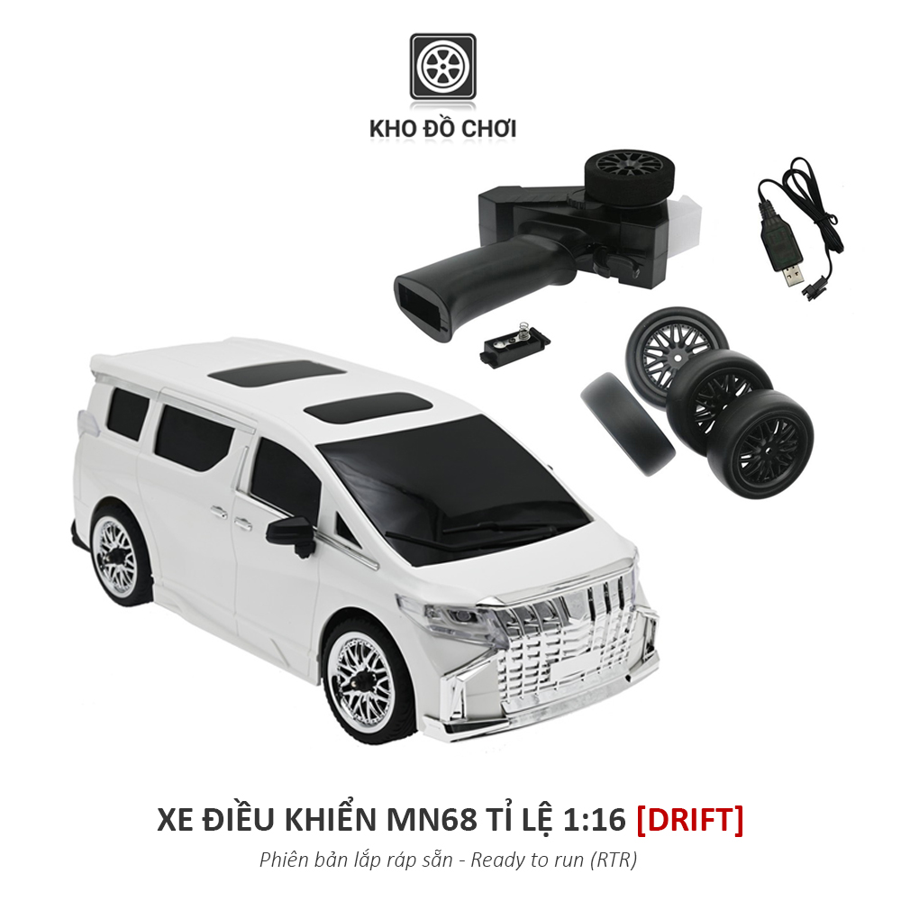 Ô tô điều khiển MN68 - Drift Car ALPHARD MPV 1:16 - RTR [TẶNG BIỂN SỐ]