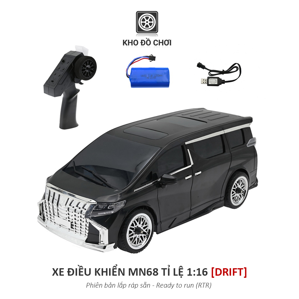 Ô tô điều khiển MN68 - Drift Car ALPHARD MPV 1:16 - RTR [TẶNG BIỂN SỐ]