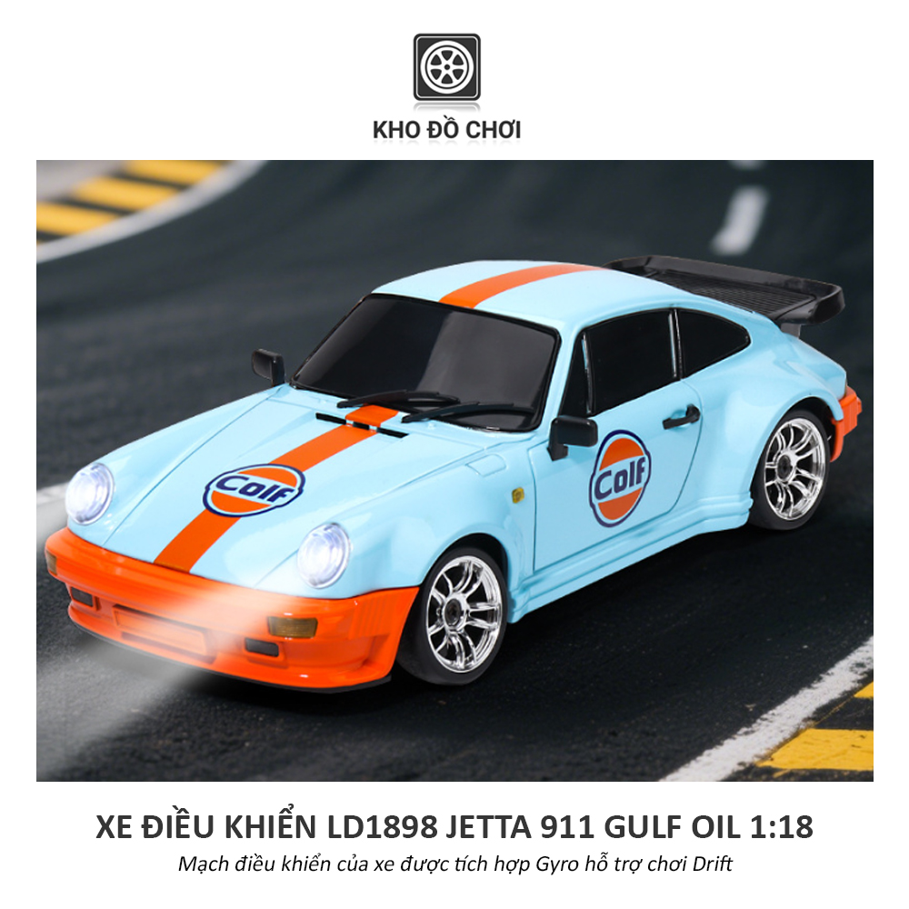 Ô tô điều khiển LDR/C LD1898 Drift Car Jetta 911 Gulf Oil tỉ lệ 1:18 - RTR [TẶNG BIỂN SỐ]