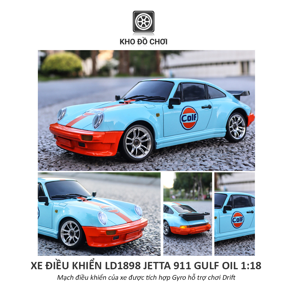 Ô tô điều khiển LDR/C LD1898 Drift Car Jetta 911 Gulf Oil tỉ lệ 1:18 - RTR [TẶNG BIỂN SỐ]