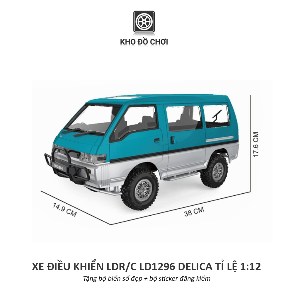 Ô tô điều khiển LDR/C LD1296 Delica MPV 4x4 1:12 - RTR [TẶNG BIỂN SỐ]