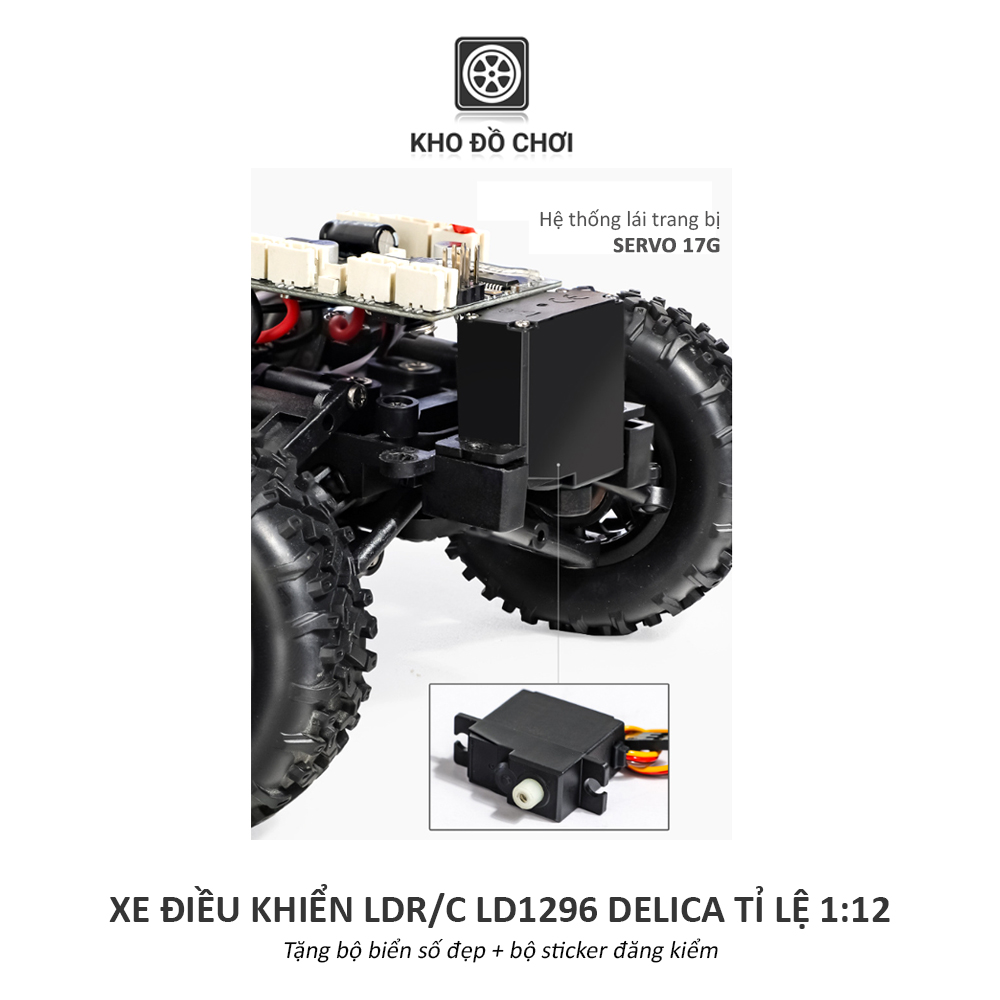 Ô tô điều khiển LDR/C LD1296 Delica MPV 4x4 1:12 - RTR [TẶNG BIỂN SỐ]