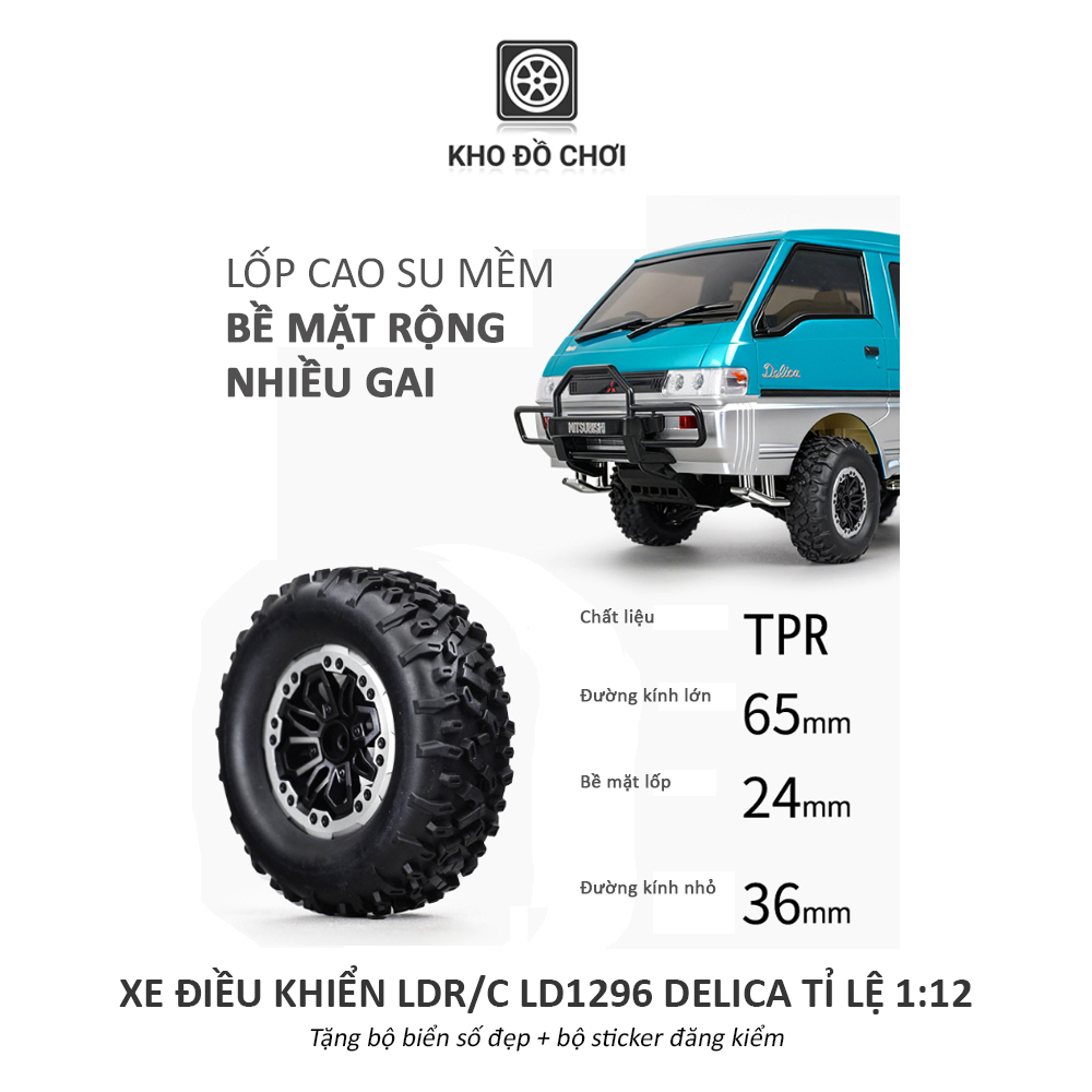 Ô tô điều khiển LDR/C LD1296 Delica MPV 4x4 1:12 - RTR [TẶNG BIỂN SỐ]