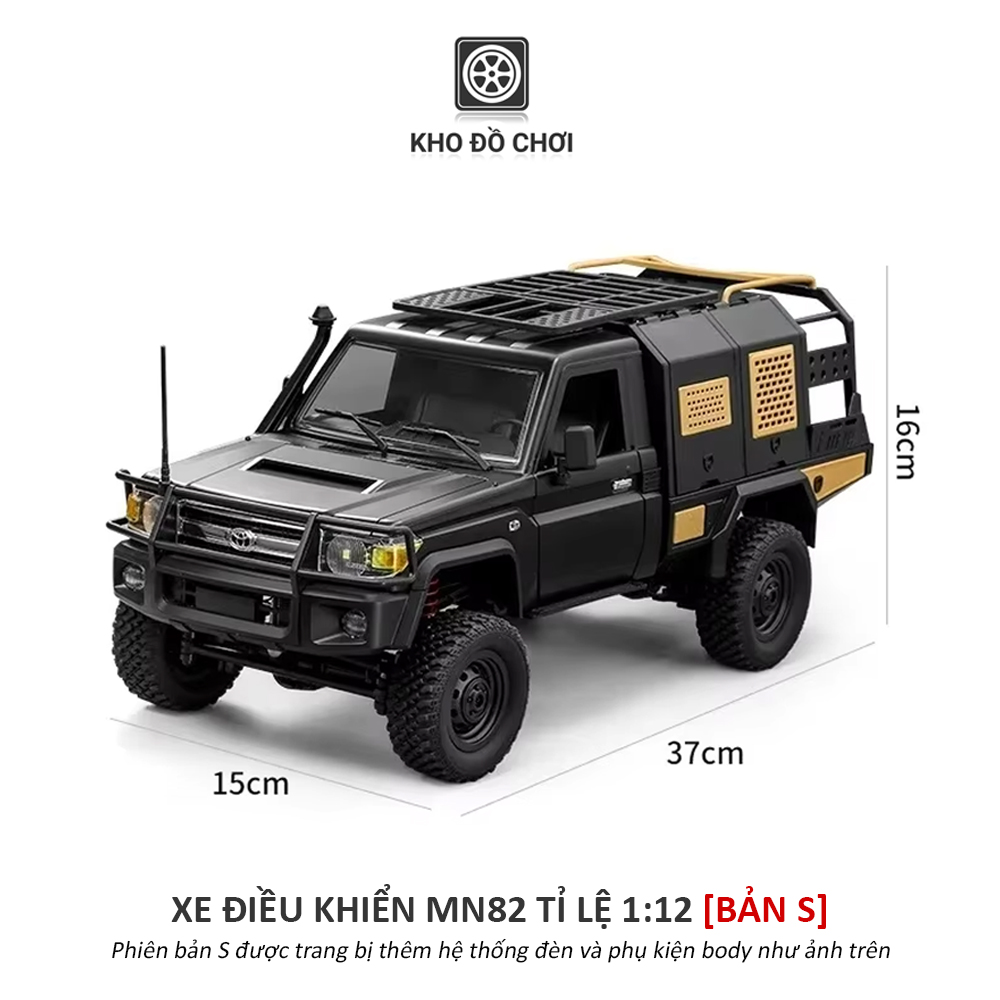 Xe điều khiển MN82S SUPERTOURER Toyota Land Cruiser 79 4x4 1:12  - RTR [TẶNG BIỂN SỐ]
