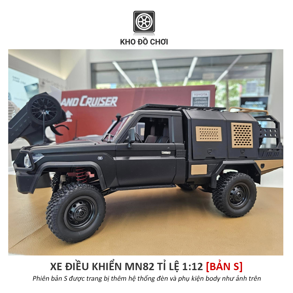 Xe điều khiển MN82S SUPERTOURER Toyota Land Cruiser 79 4x4 1:12  - RTR [TẶNG BIỂN SỐ]