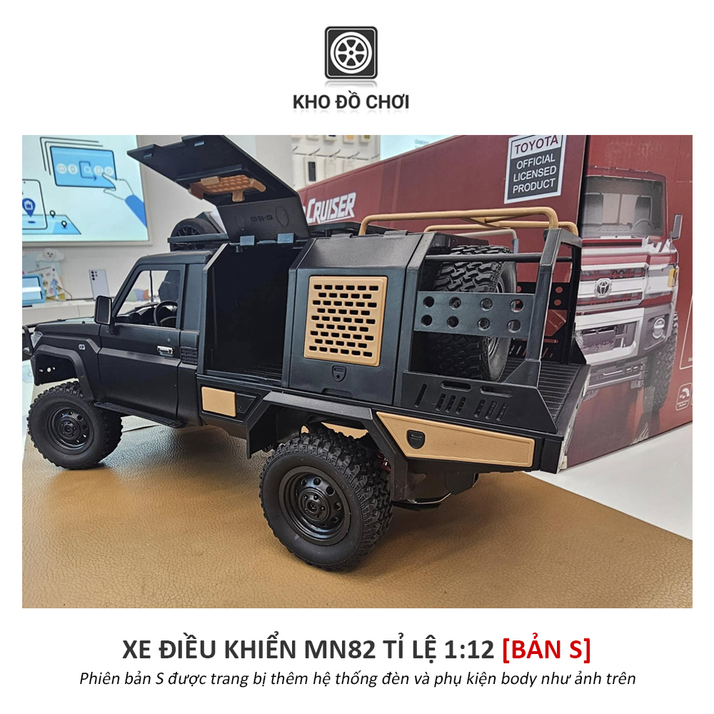 Xe điều khiển MN82S SUPERTOURER Toyota Land Cruiser 79 4x4 1:12  - RTR [TẶNG BIỂN SỐ]