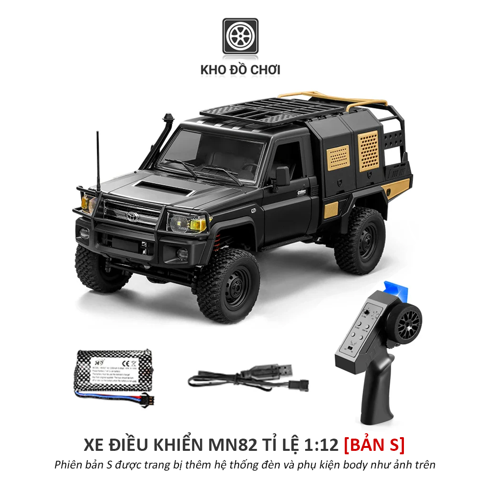 Xe điều khiển MN82S SUPERTOURER Toyota Land Cruiser 79 4x4 1:12  - RTR [TẶNG BIỂN SỐ]